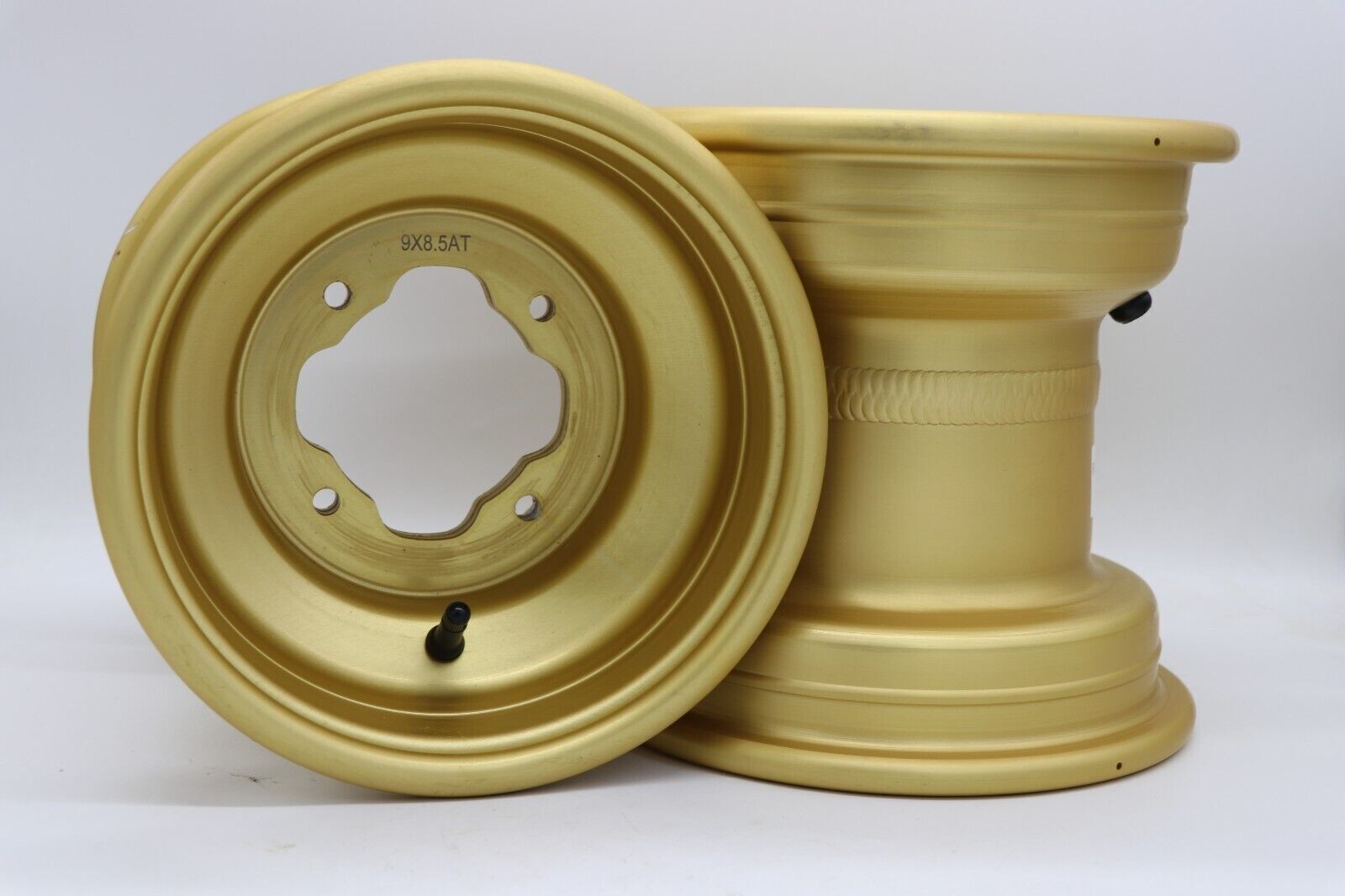 2 x rear aluminum wheels rims 4x115 Yamaha Banshee Raptor YFZ450r GOLD Grade B