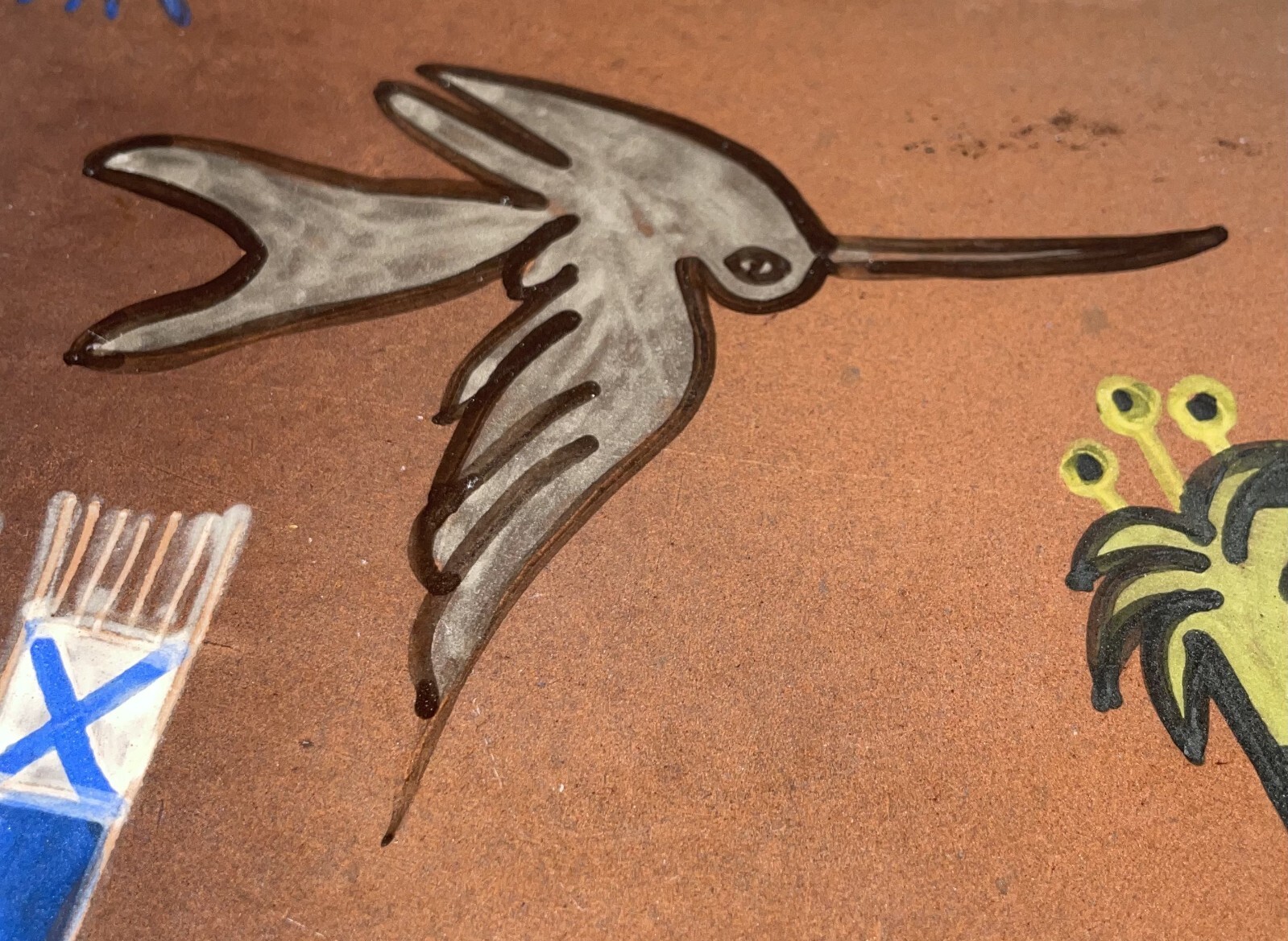 Seminario Peru Terracotta 15 Inch Tray Hand Crafted Hand Painted