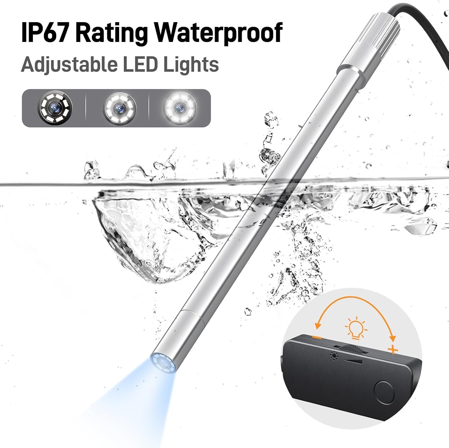 Teslong USB-C Digital Microscope 10X to 200X Magnification Portable Camera Metal