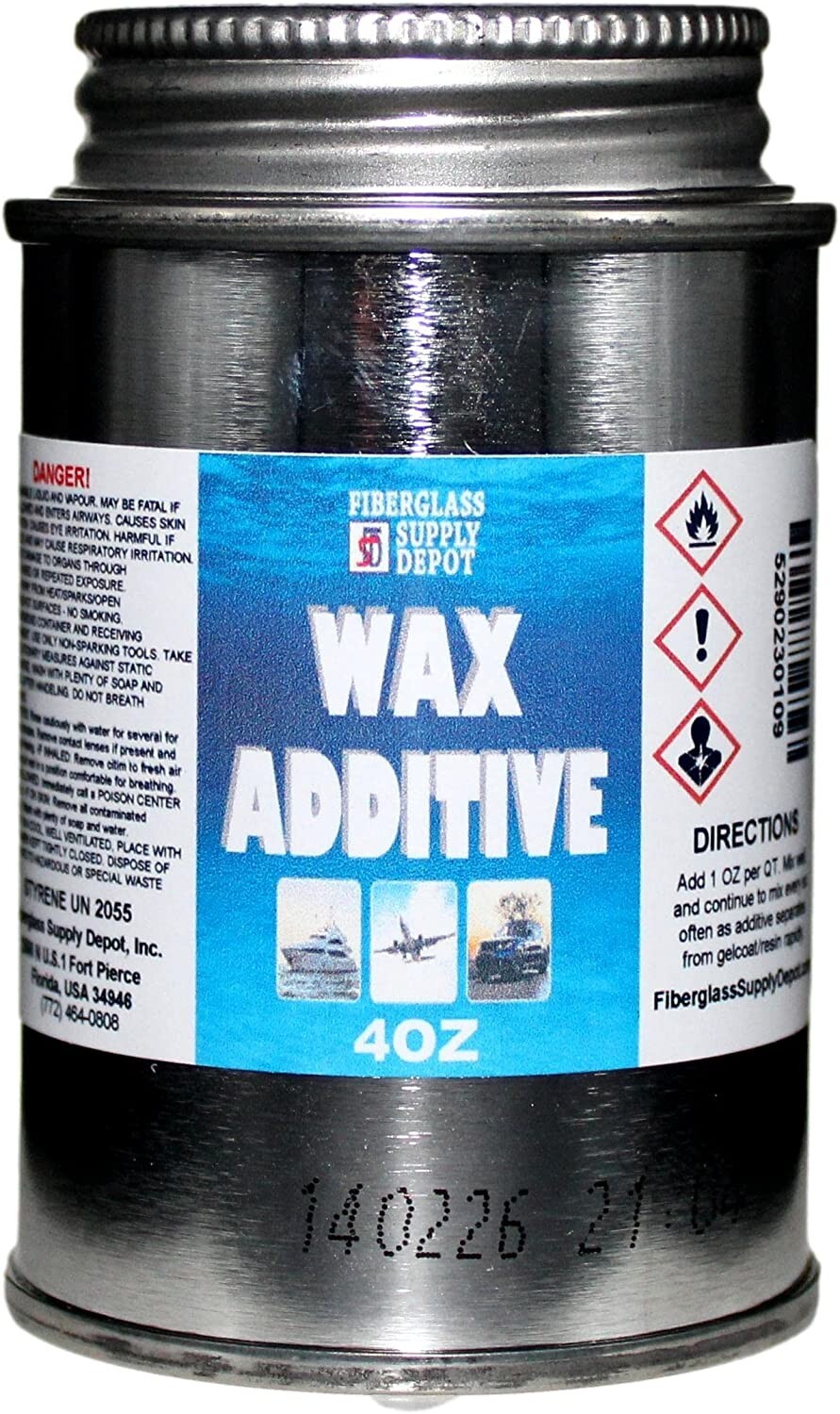 Wax Additive - 4 oz Surfacing Agent for use with Gelcoat and Polyester resins