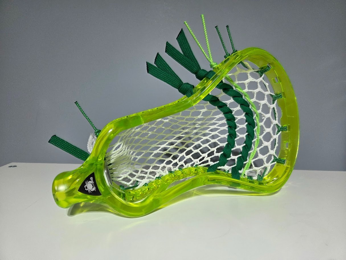 Attack Pocket: New ECD ION Lime Mid Low Kelly Green Lax Lacrosse Head HERO 4.0