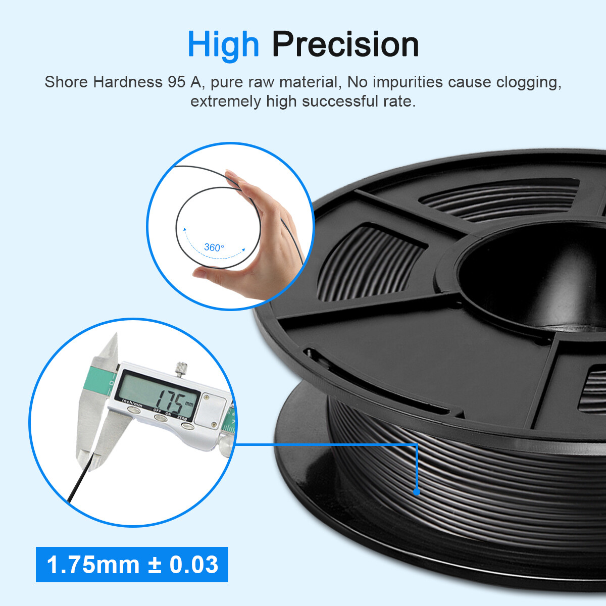 JAYO 11KG 3D Printer Filament 1.1KG/SET 1.75mm PLA PLA+ SILK PETG PLA Meta Wood