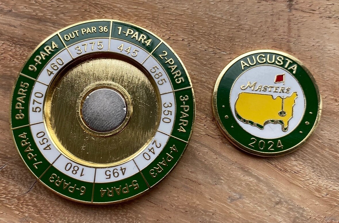 2024 Masters Tournament Coin and Magnetic Ball Marker Augusta National Mondomark