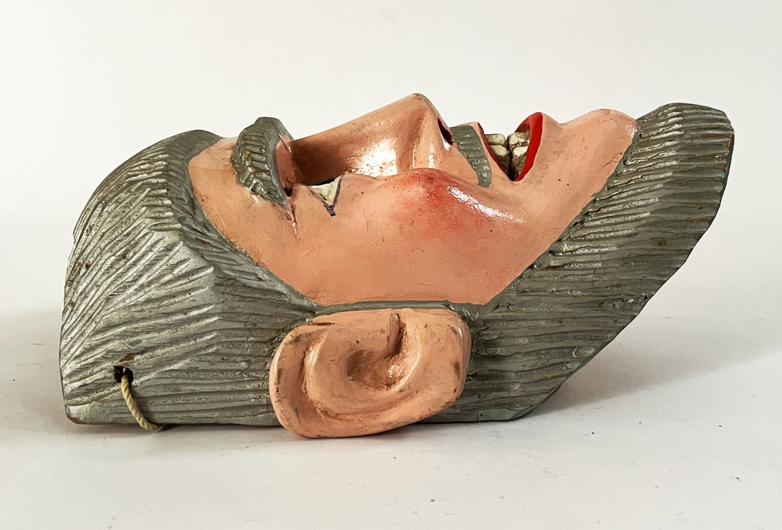 MEXICAN MICHOACAN FOLK ART HAND CARVED PASTORELAS ERMITANO HERMITANO DANCE MASK