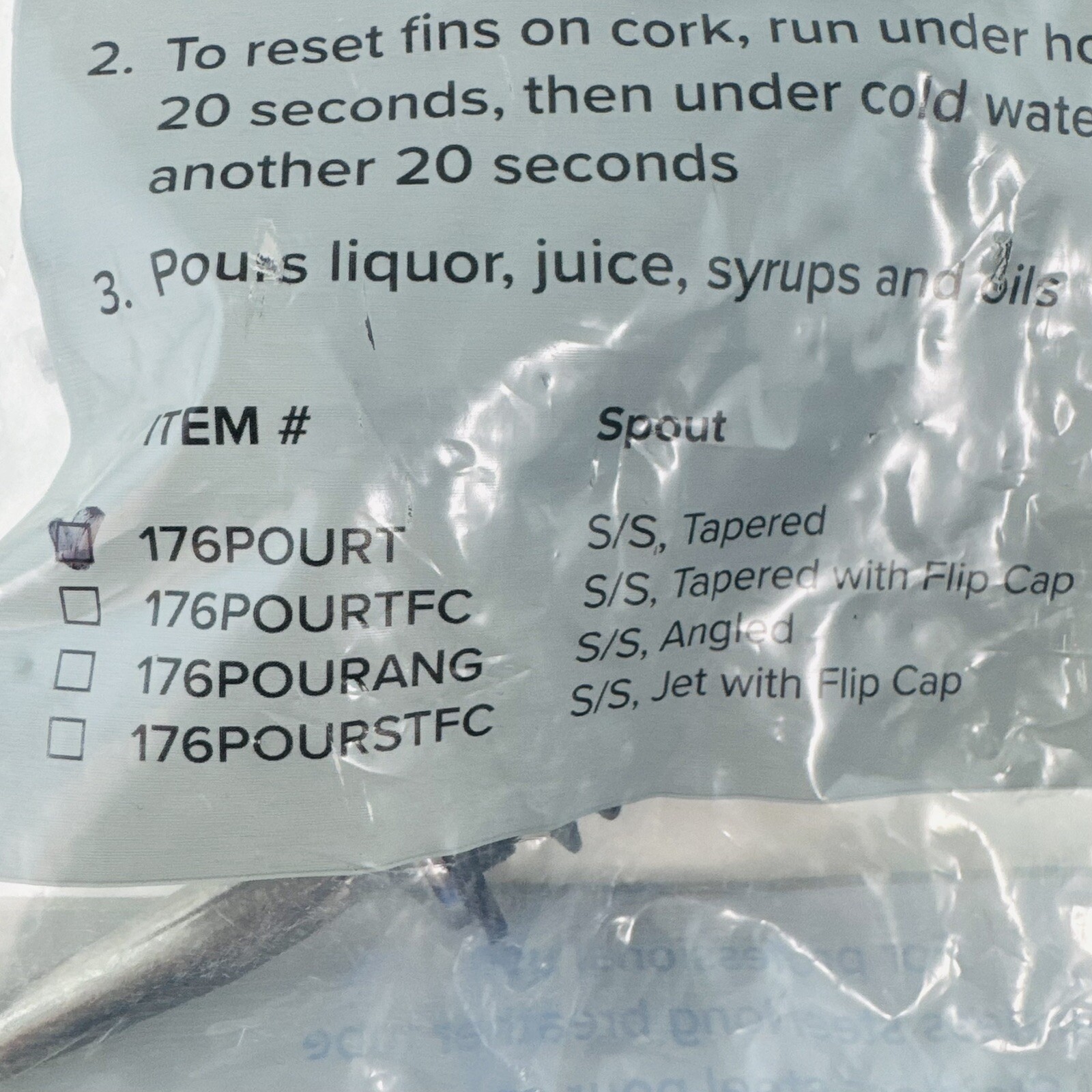 Stainless Steel Classic Bottle Pourers W/Tapered Spout 12 Pack Pourer