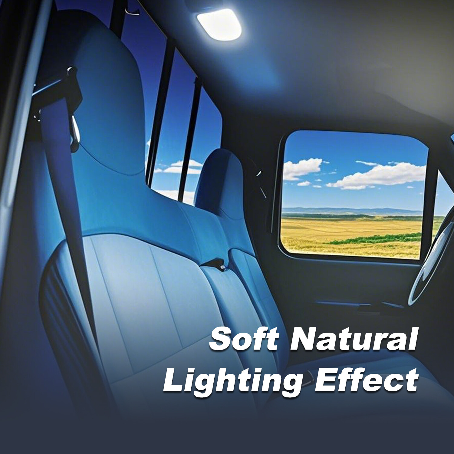 New Dome Ceiling Light White Clear Lens Cover for 1980-1996 Ford F-150 F-250