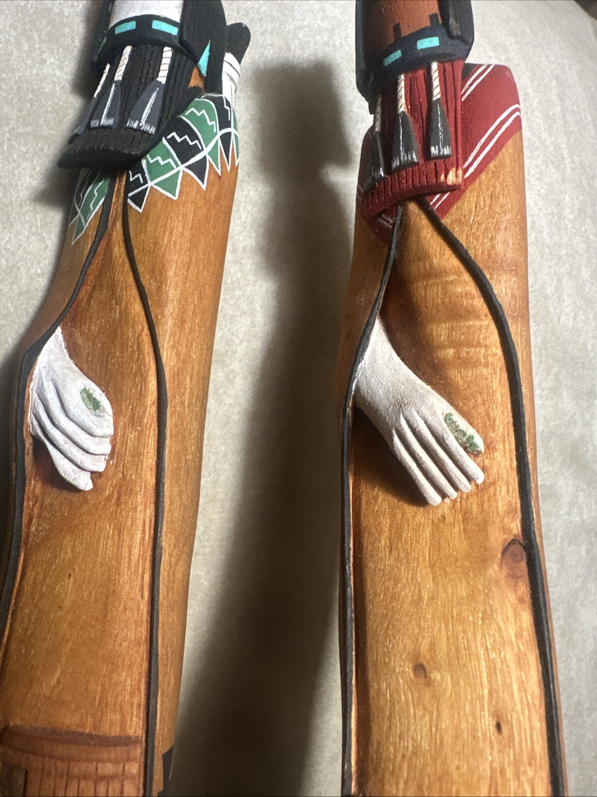 Dewayne Ahownewa Hopi Kachina Carved Wood Dolls Hopi Arts 2nd Mesa Arizona Vtg
