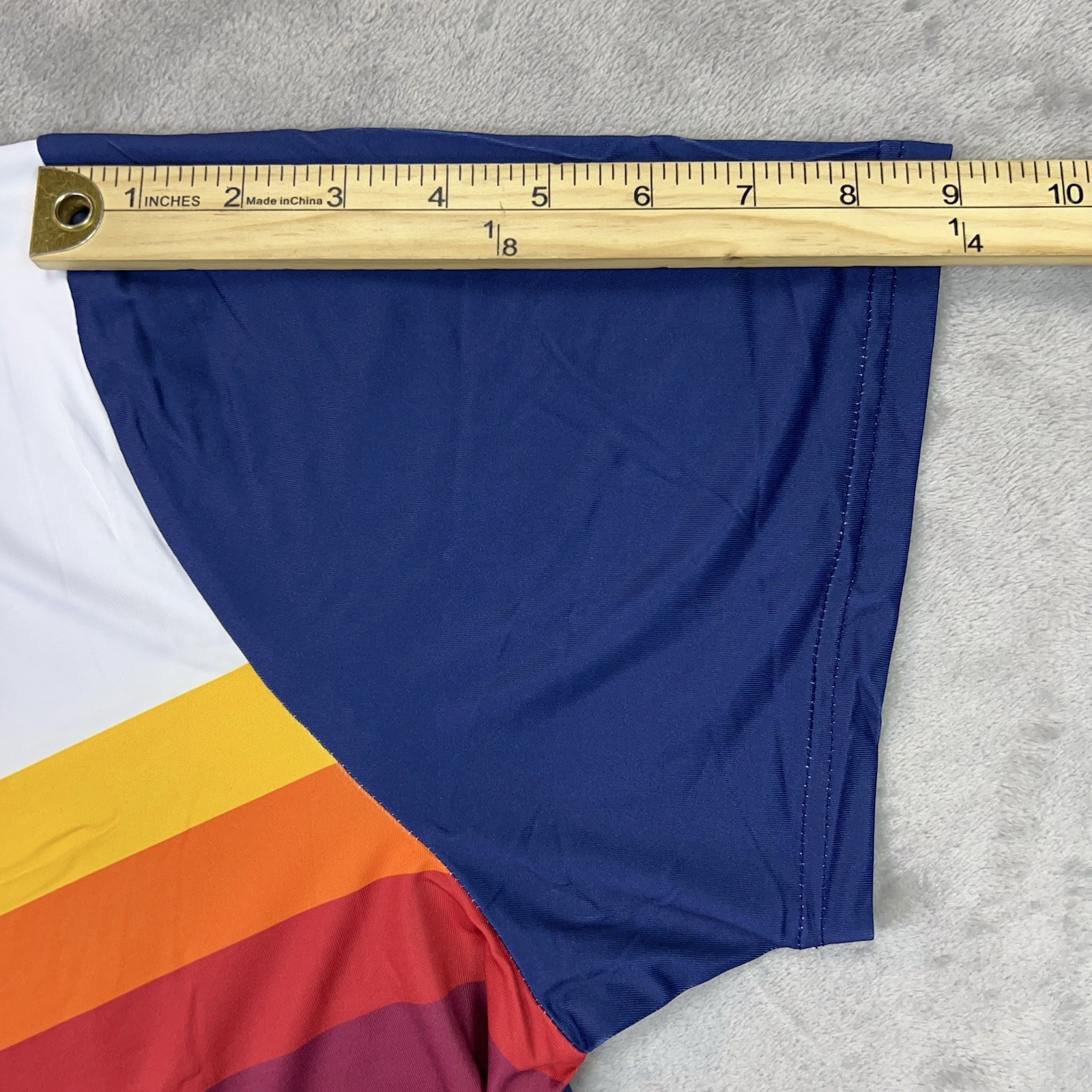 Tipsy Elves Men's XL Golf Polo Shirt Slice of Sunset Stripes