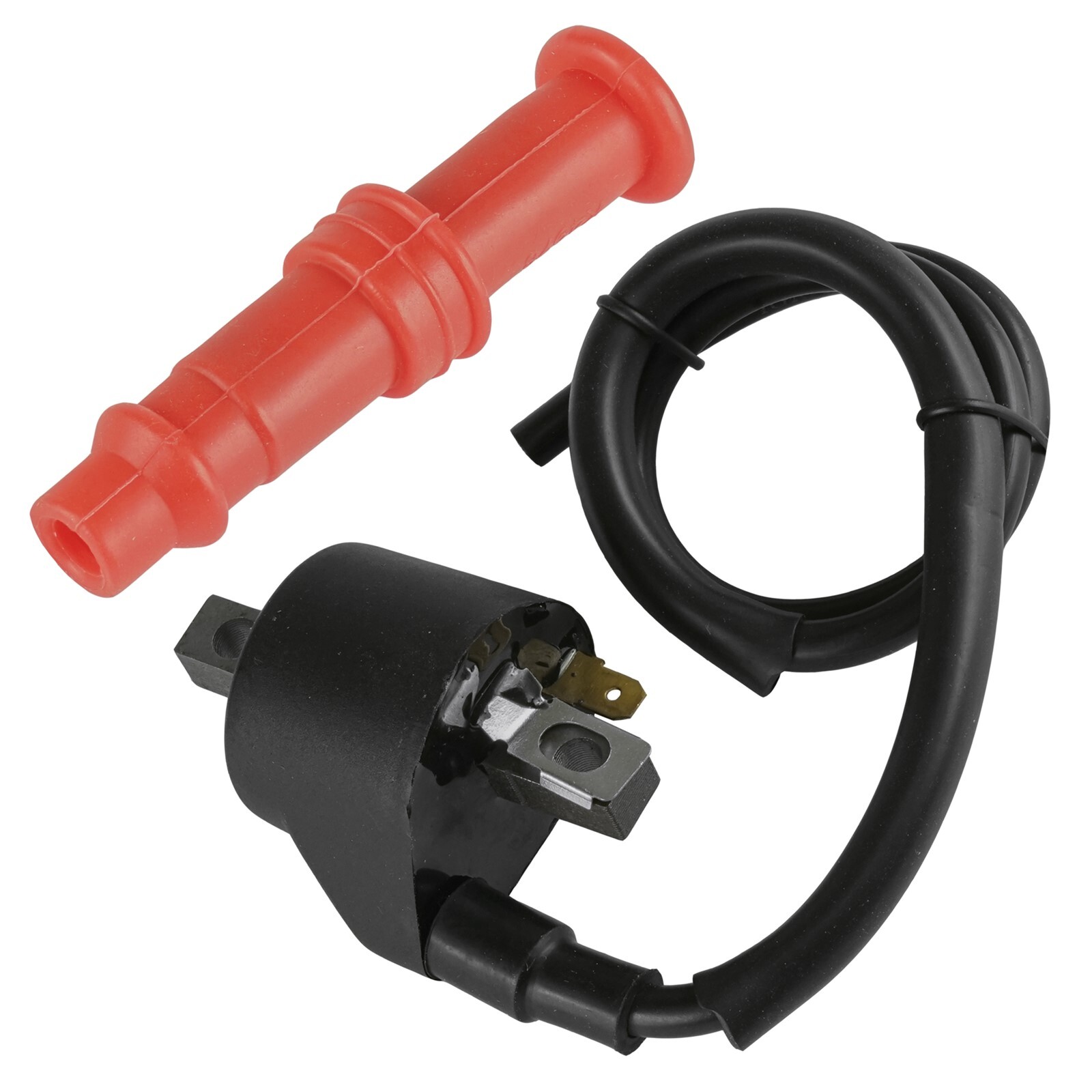 Ignition Coil with Spark Plug Boot Cap for Polaris Scrambler 500 1997 1998-2003