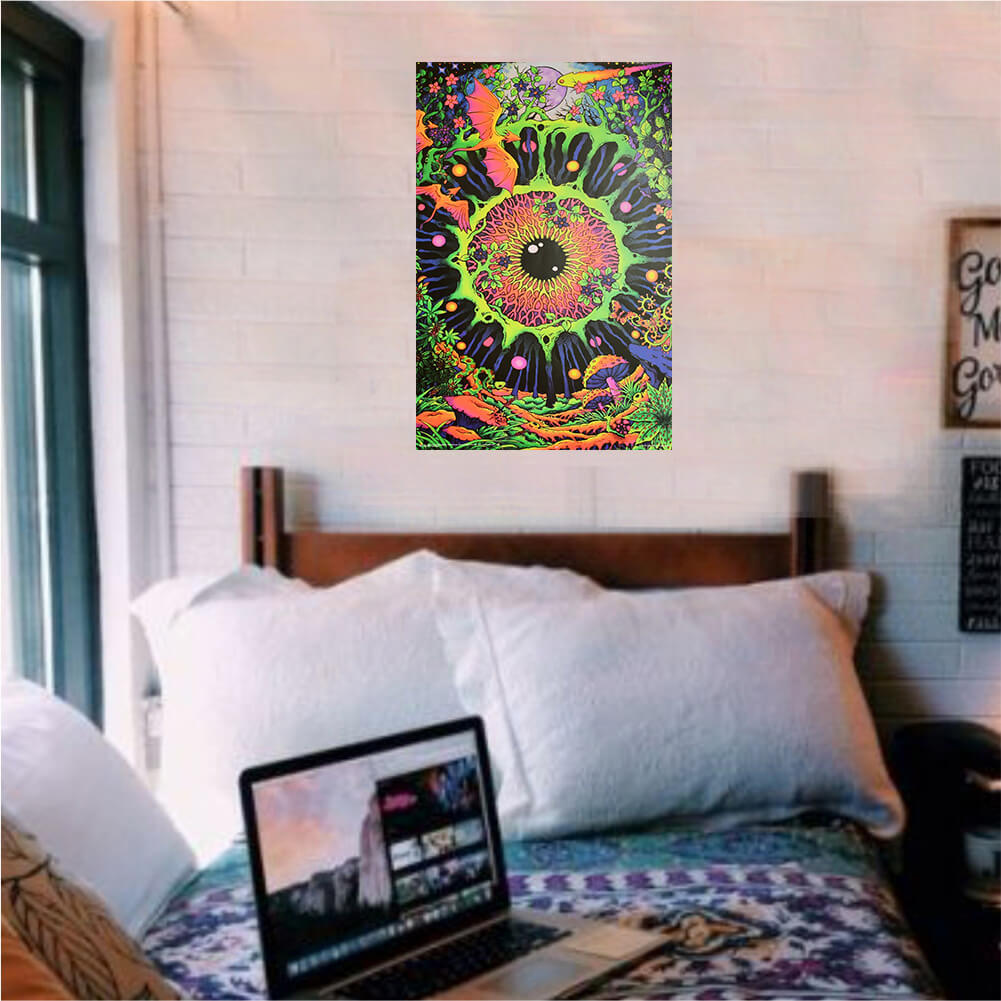 Cosmic Eye by Space Tribe Non-Flocked Blacklight Poster 24" x 36"