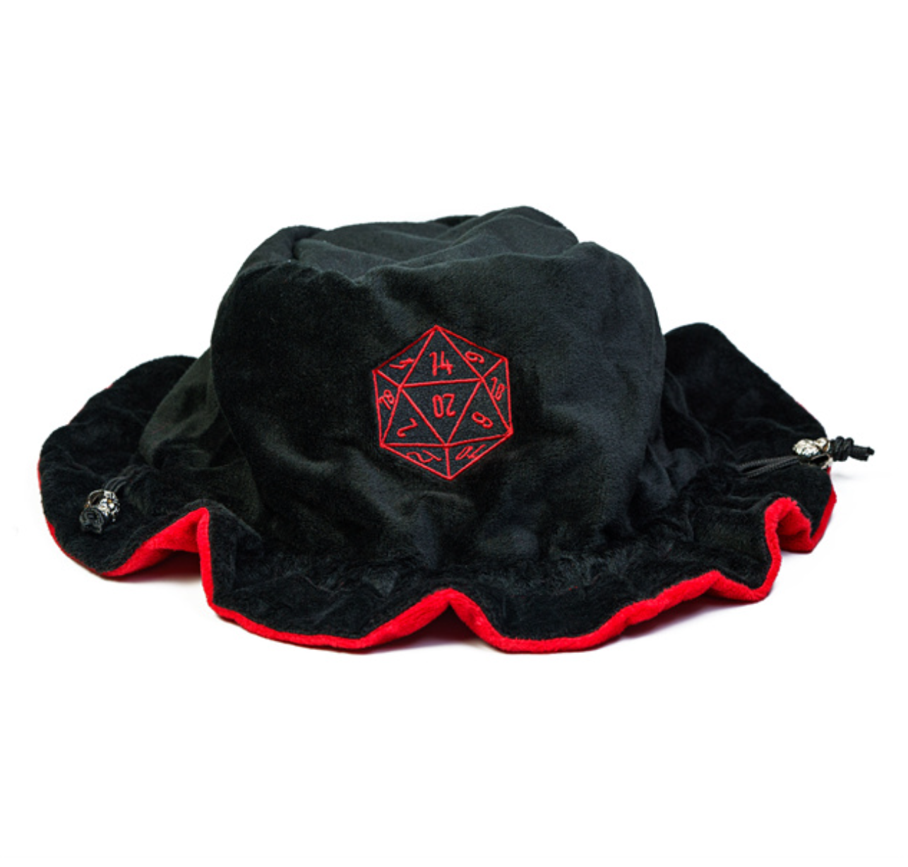 Black Flannel Large DnD Dice Bag | Dice Pouch | RPG DnD D&D Dungeons Dragons