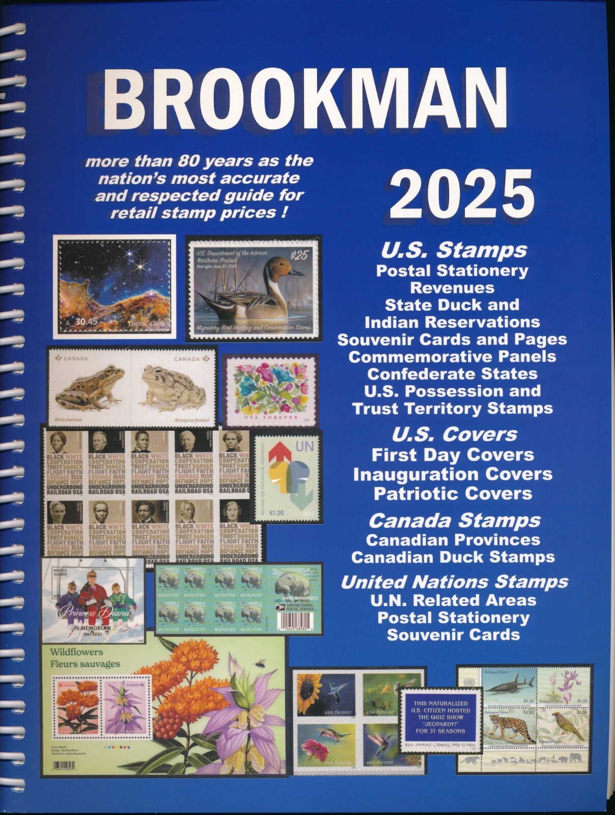 BROOKMAN 2025 Catalog of US, Canada & United Nations Stamps - PRICE GUIDE / Book