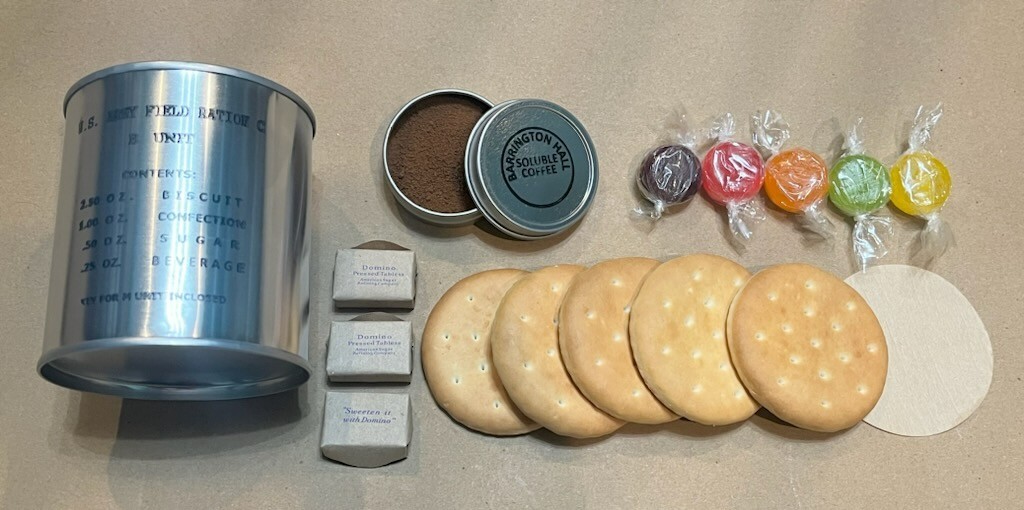 Early War Fully Edible WWII C Ration B Unit - Historically Accurate