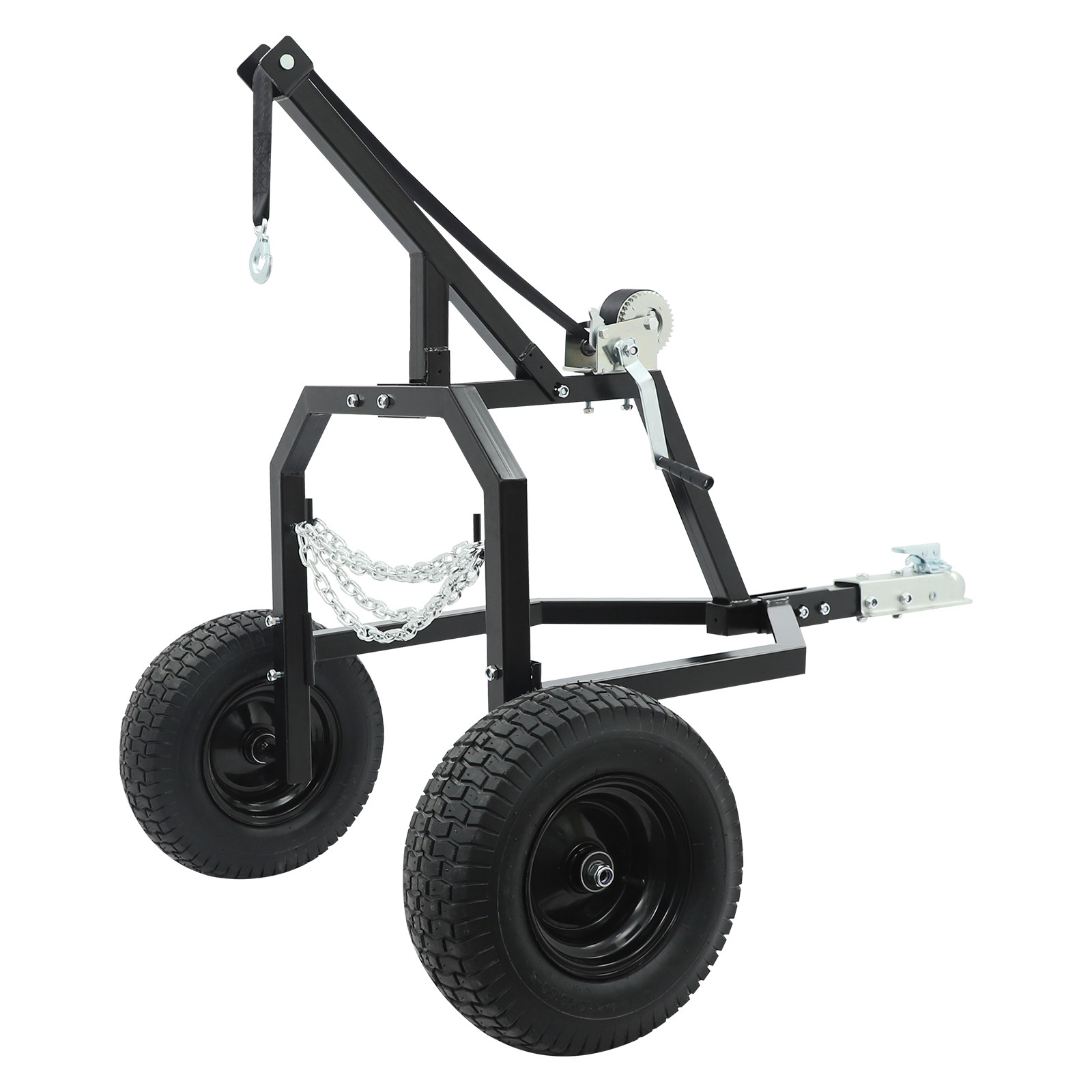 Heavy Log Skidder Logging Trailer Transporting Cart Trolley Log Skidding Cart