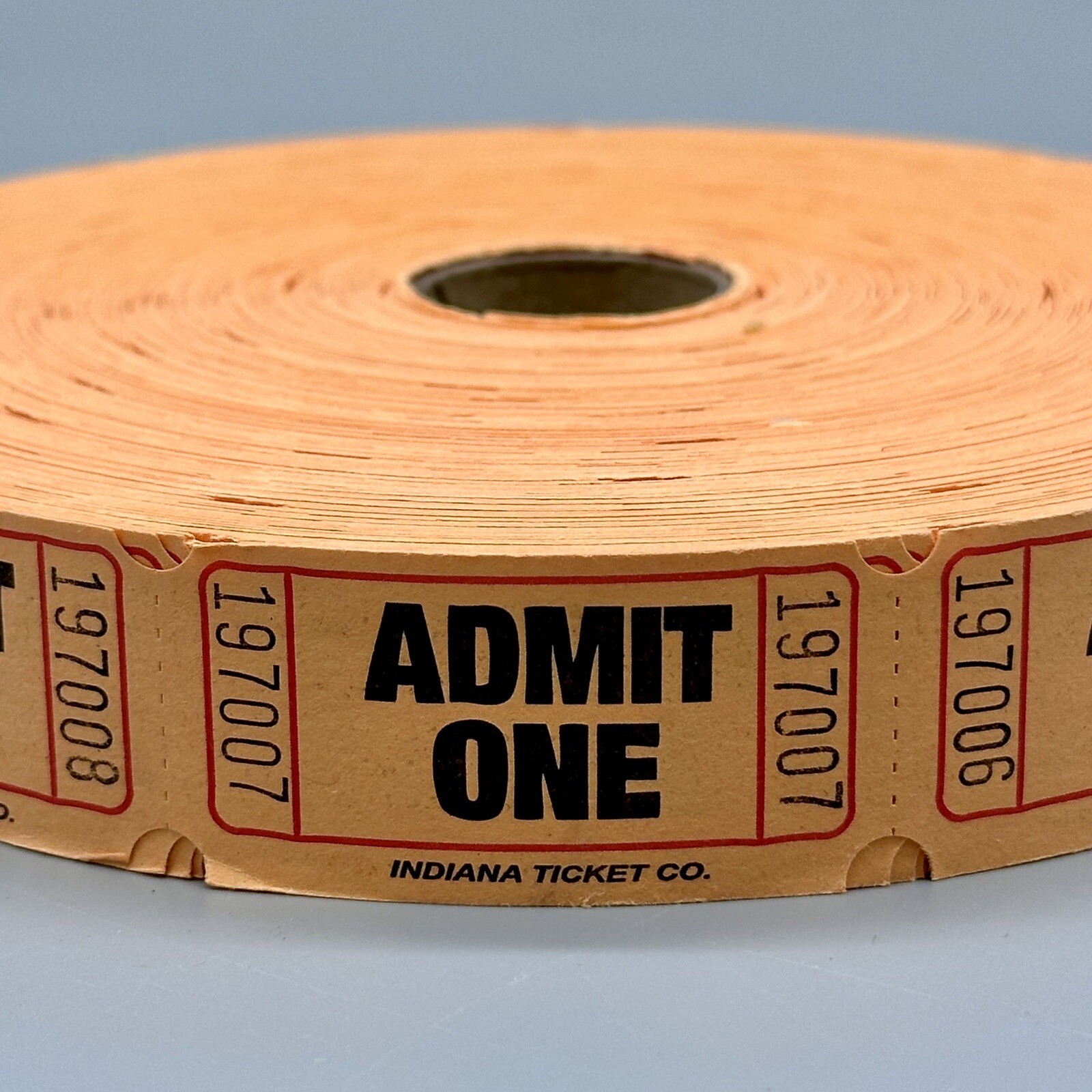 1 Roll, 2,000 Orange Admit One Tickets Carnival Fun Fair Festival Raffle