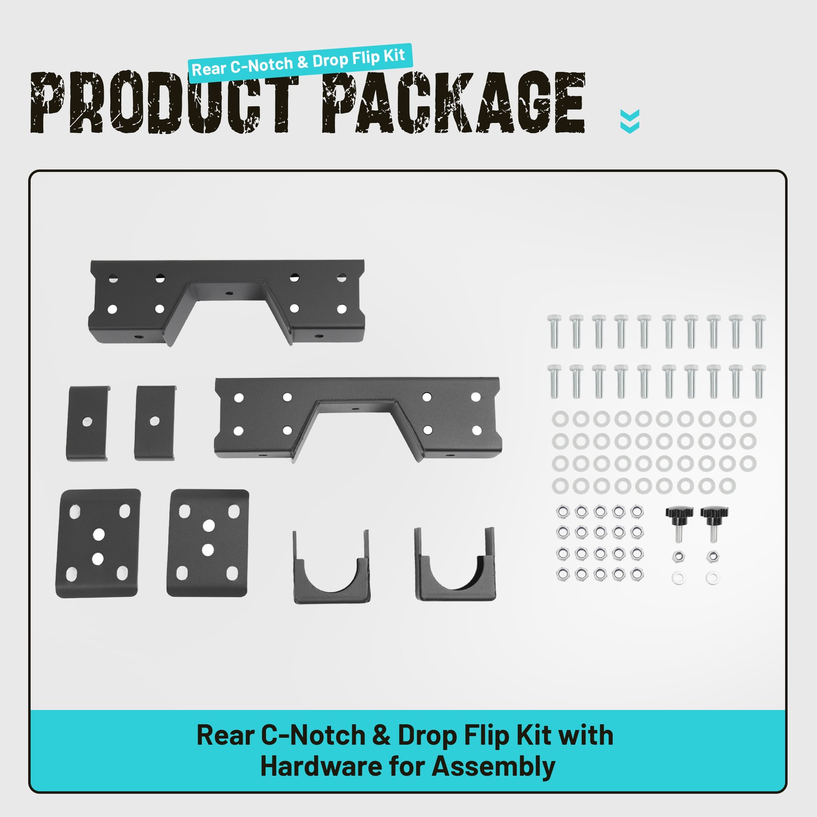 For Chevy Silverado C1500 GMC Sierra 88-98 C-Notch Rear Support & Drop Flip Kit