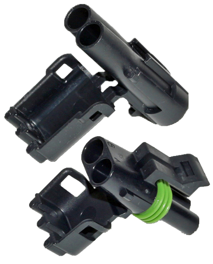 12010973 & 12015792 - Weather Pack 2 Pin Male & Female Connector Pair - 10 Pack
