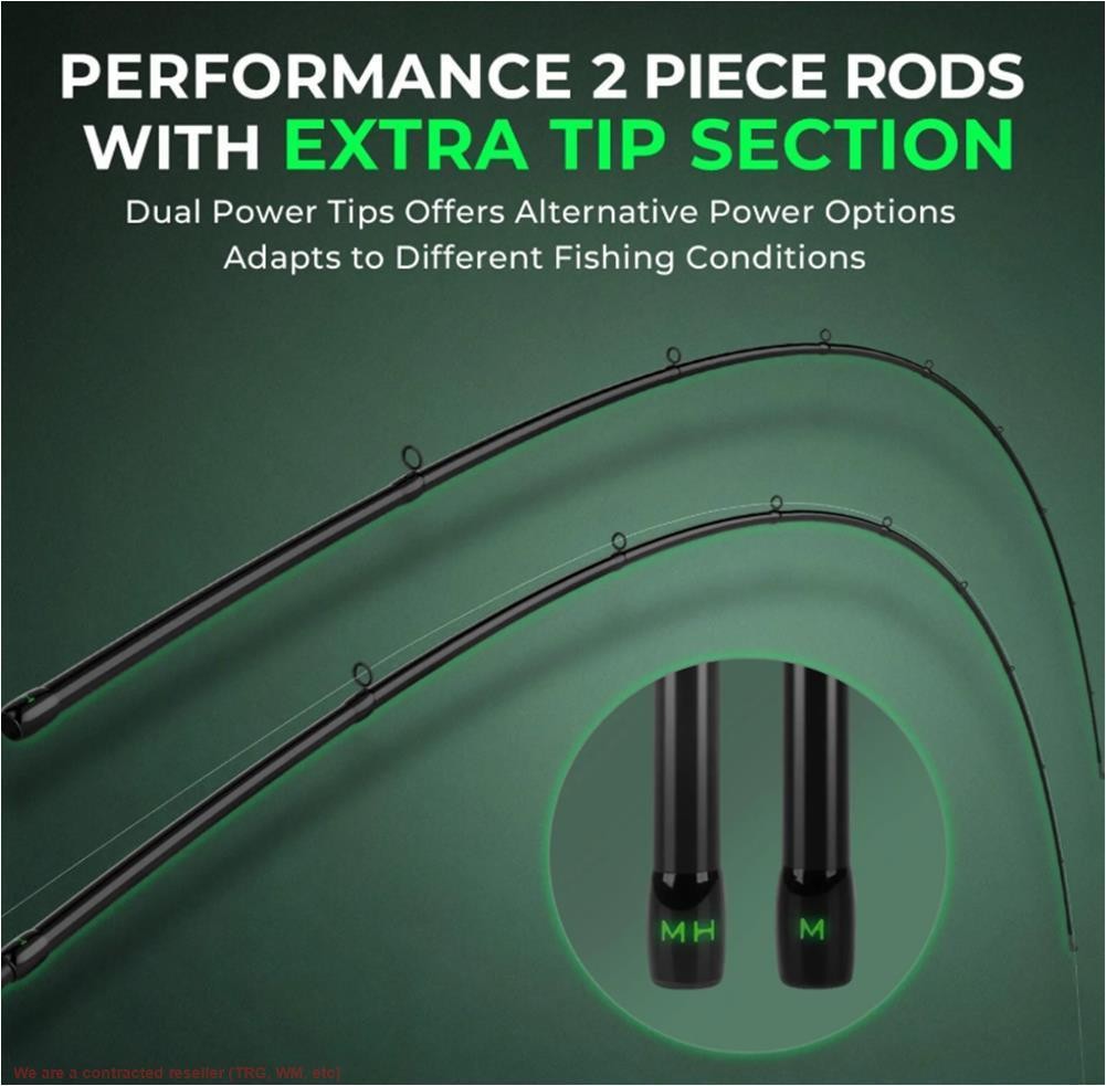 KastKing Zephyr Dual Tip Casting Rod KRDCSTZP-74MHH2BK