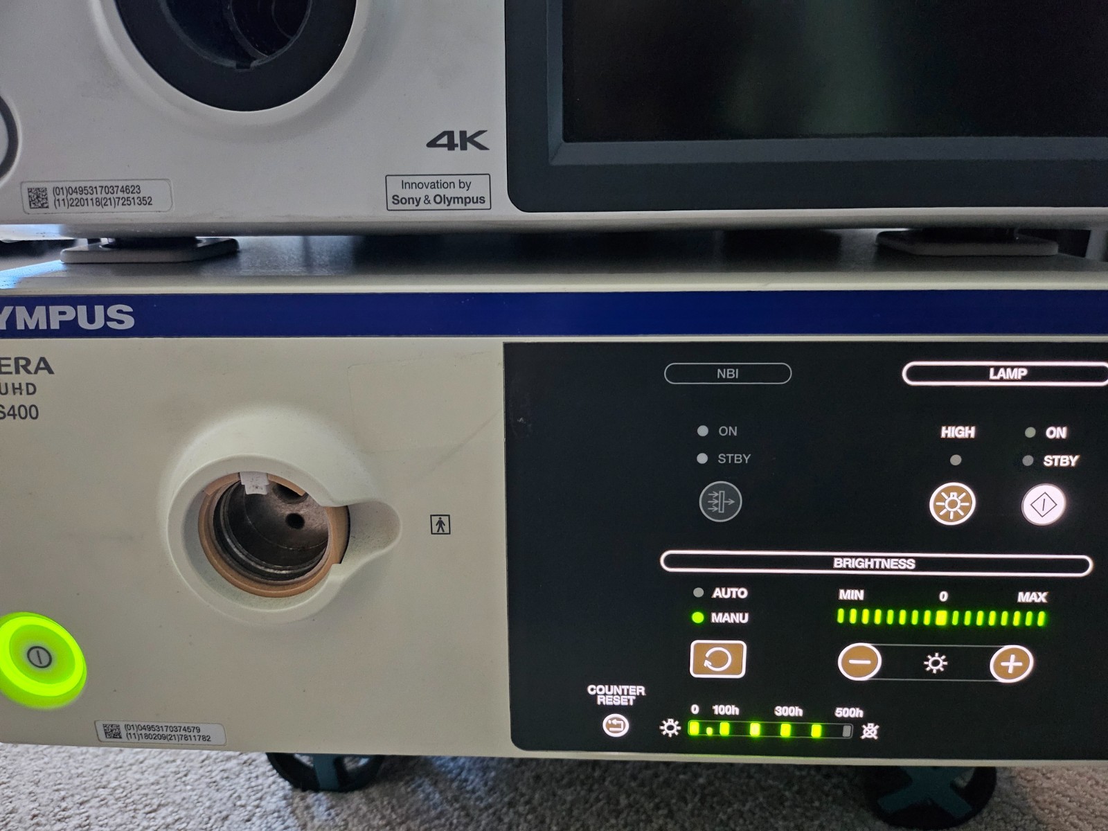 Olympus VISERA 4K UHD OTV-S400 CLV-S400 UHI-4 Endoscopy Video Camera System