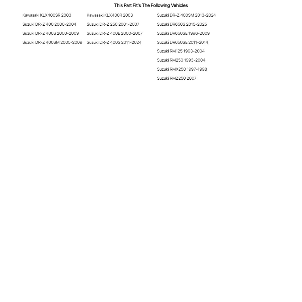 Tusk Steering Stem Bearing Kit For SUZUKI RM125 1993-2004