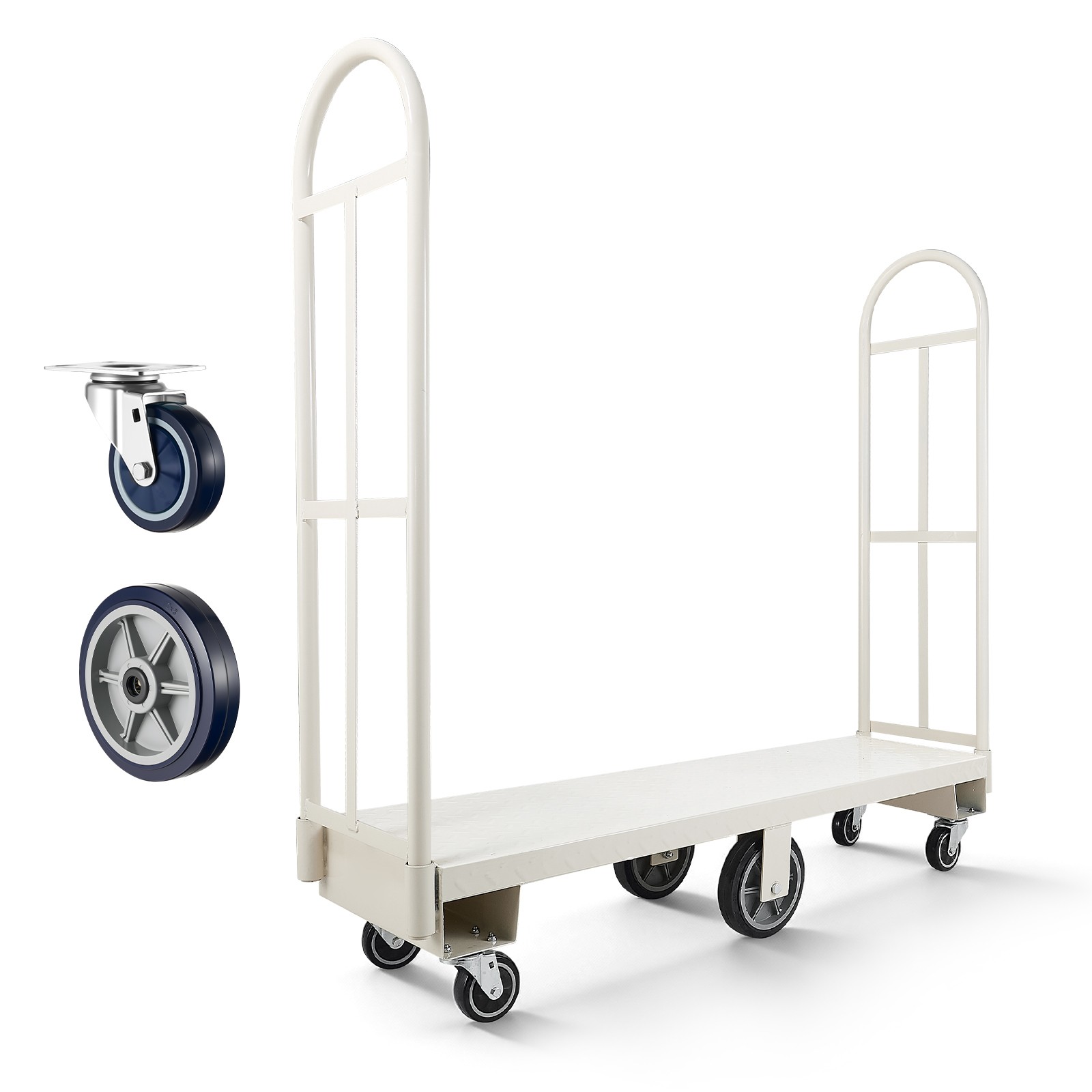 Uimoso U-Boat Platform Cart Dolly 2000lbs Capacity Duty Hand Truck with 6 Wheels