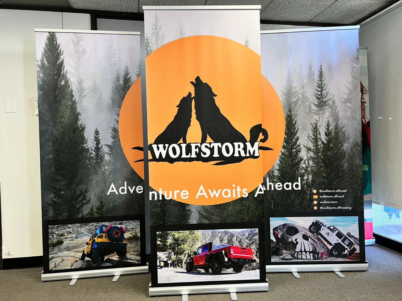 33" x 81" Premium Retractable Roll Up Vinyl Banner Stand Display + Free Printing