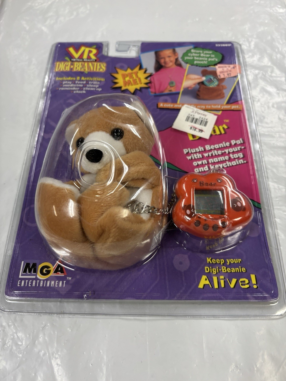 New VTG 1997 Digi Beanies Virtual Bear Giga Pets by MGA Entertainment Rare New A