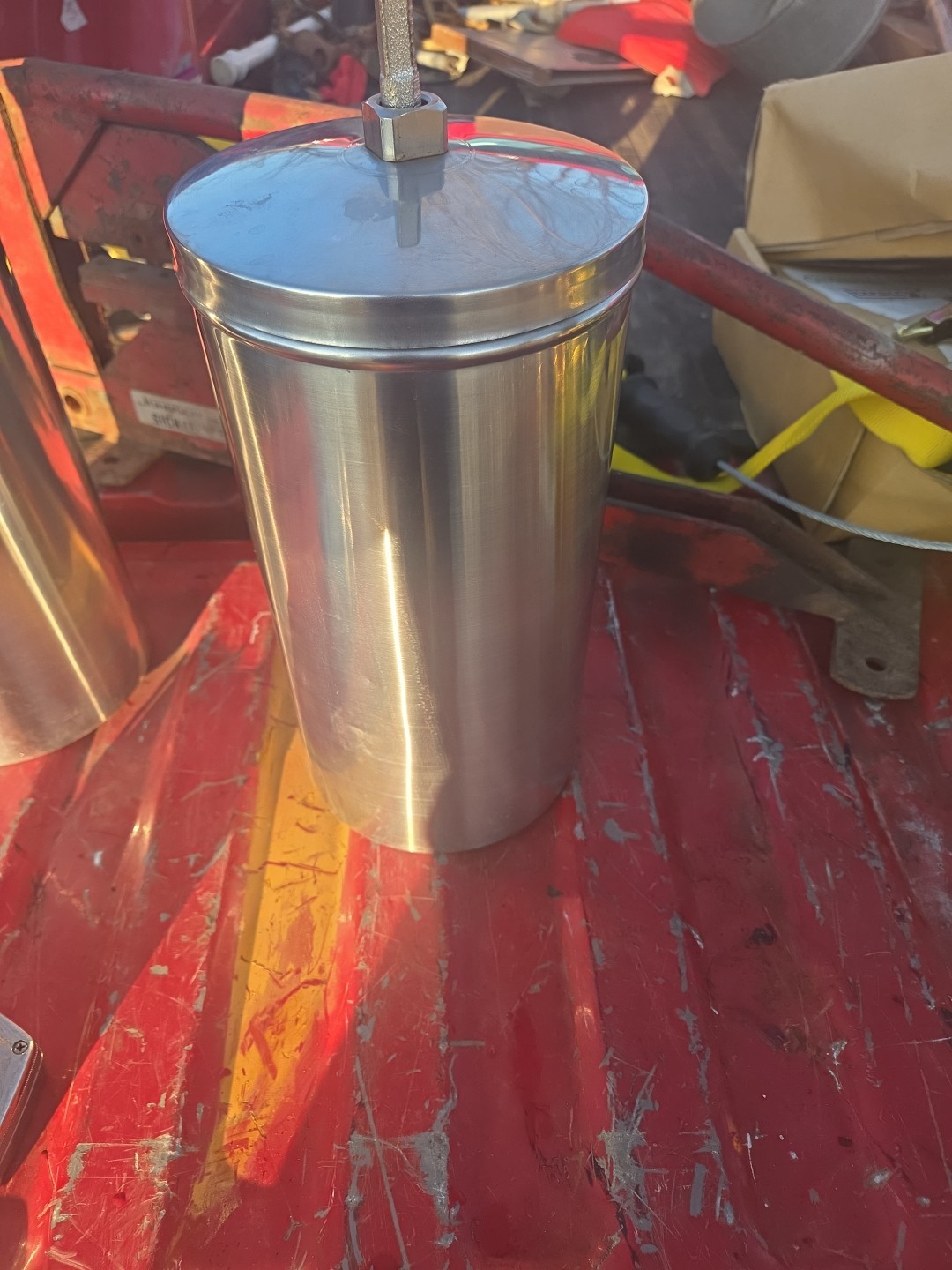 WHITE MOUNTAIN ICE CREAM FREEZER MAKER STAINLESS STEEL CANNISTER TUB 2 OF 2