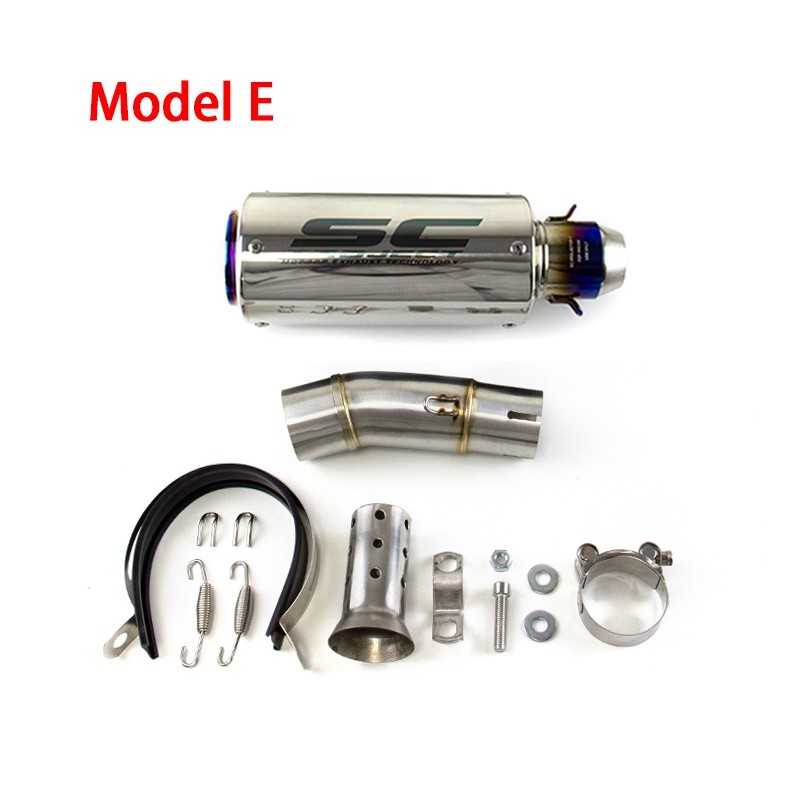 Ninja 400 500 for Kawasaki Z400 2018-2026 Slip On Muffler Tips Exhaust Mid Pipe