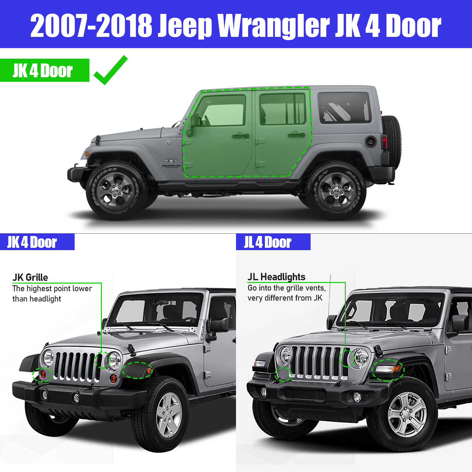 NERF BARS RUNNING BOARDS SIDE STEPS FOR 07-18 JEEP WRANGLER JK 4 DOOR DROP BOC