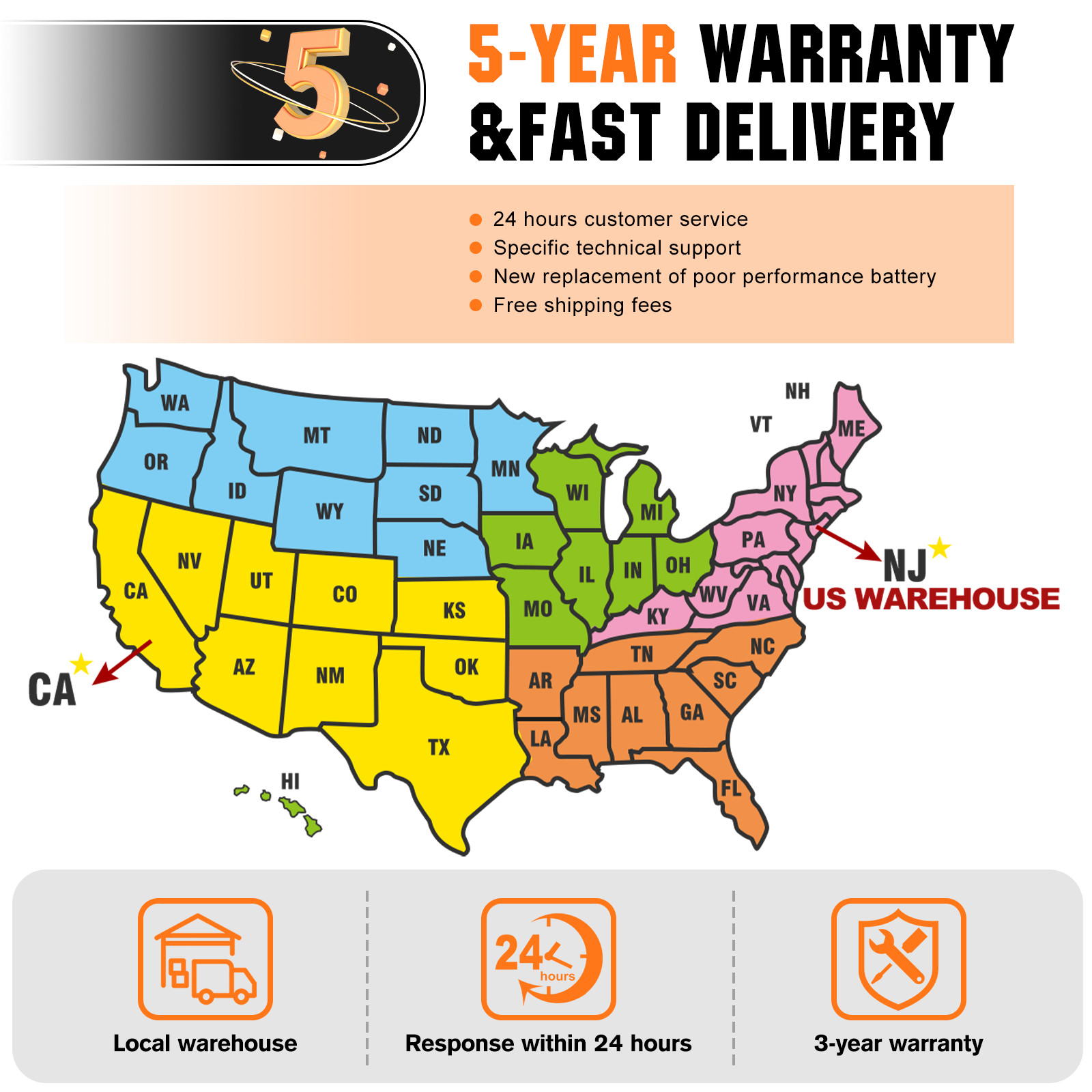 12V 100Ah LiFePO4 Lithium Battery 15000+ Deep Cycle For RV Marine Solar Off-grid