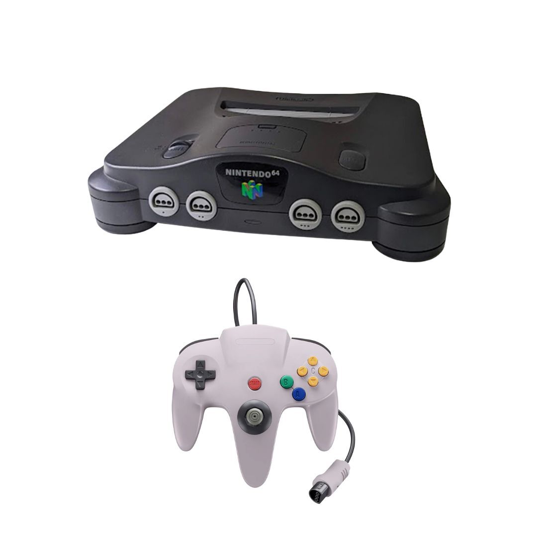 Nintendo 64 N64 REFURBISHED Console Bundle System You Choose! 1-4 Controllers