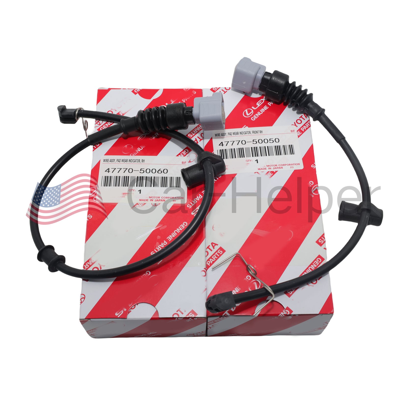 OEM NEW 2Pcs Front and Rear Brake Pad Sensor For Lexus LS430 4777050050&60