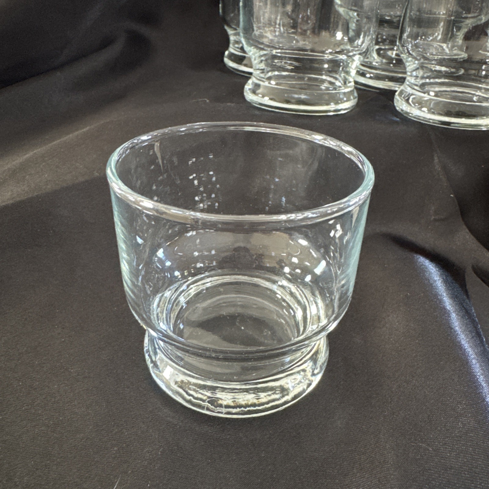 NIB Vintage Crystal Martini Set Pitcher 6 Glasses Swizzle Stick Princess House