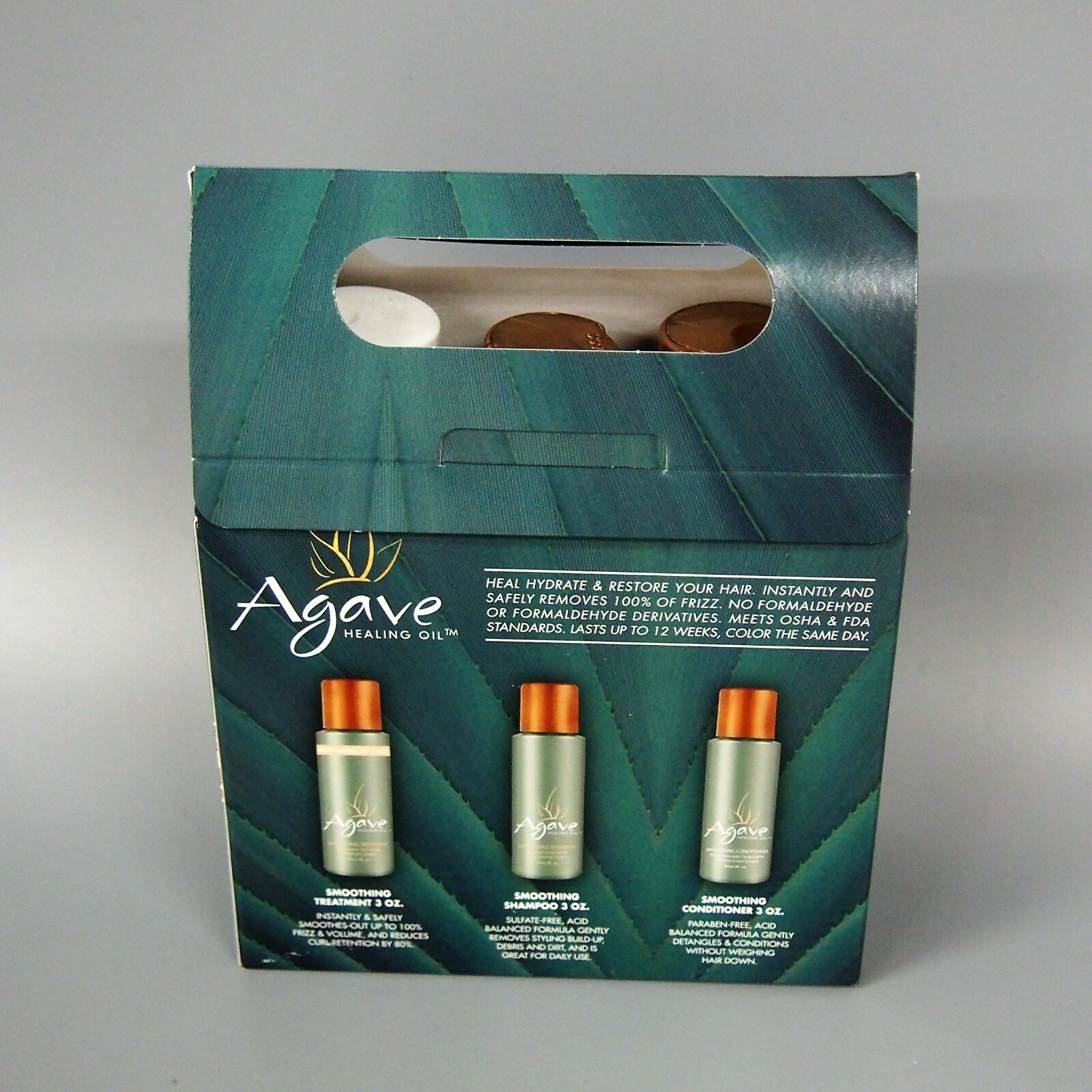 Agave Healing Oil Smoothing Treatment System - 2 APPLICATIONS KIT- FRESH!