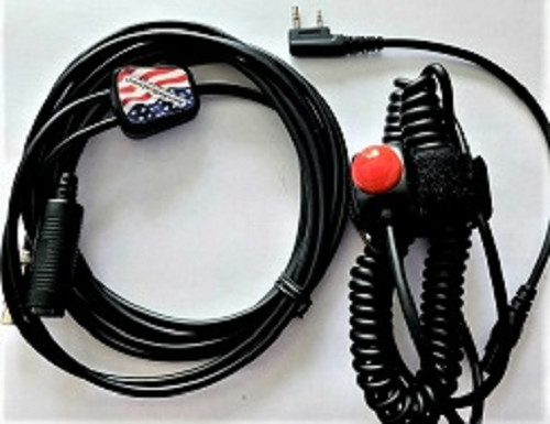 IMSA CAR HARNESS[6'LONG] W/KENWOOD JUMPER W/PTT