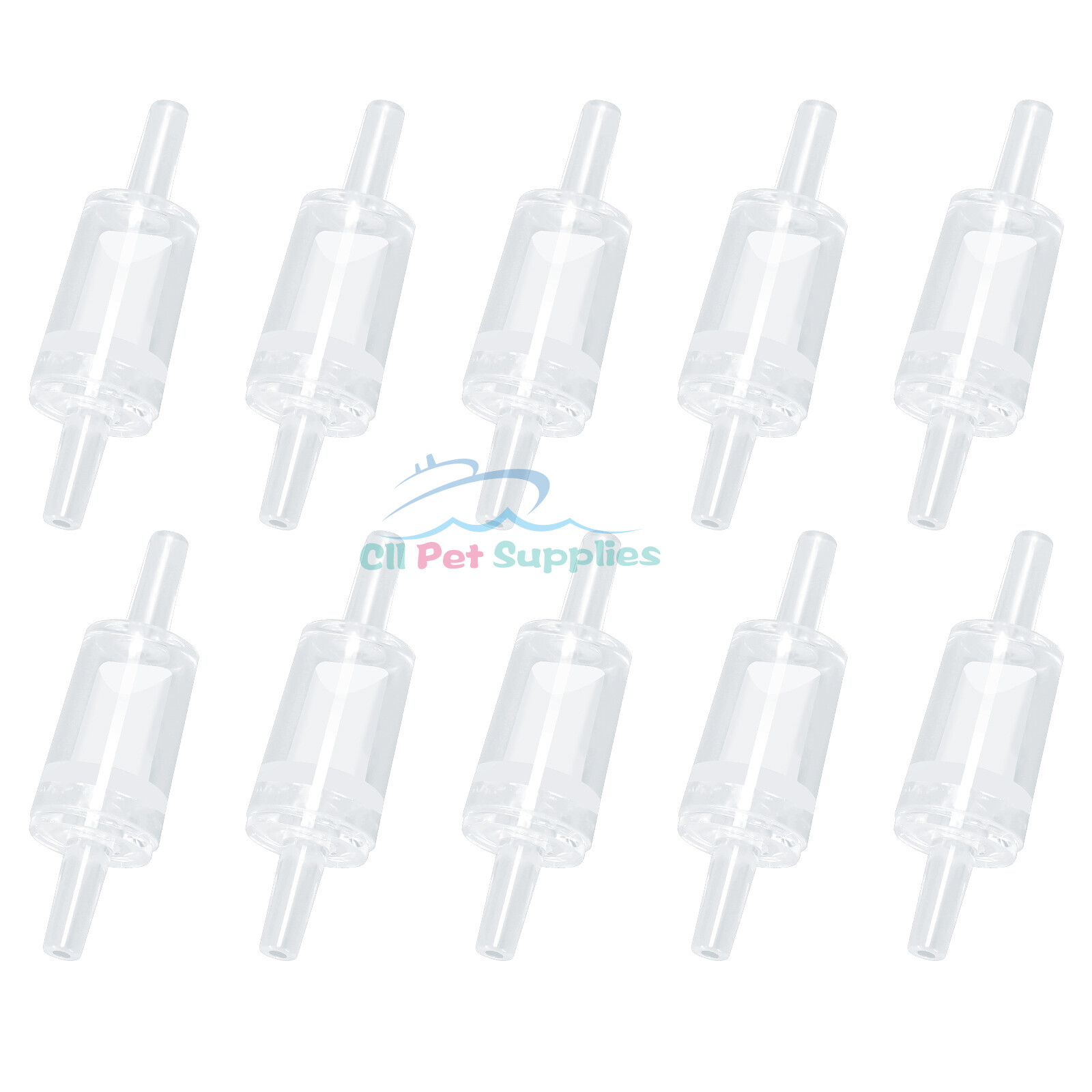 Aquarium Check Valve 10pcs One Way Non Return Valves white