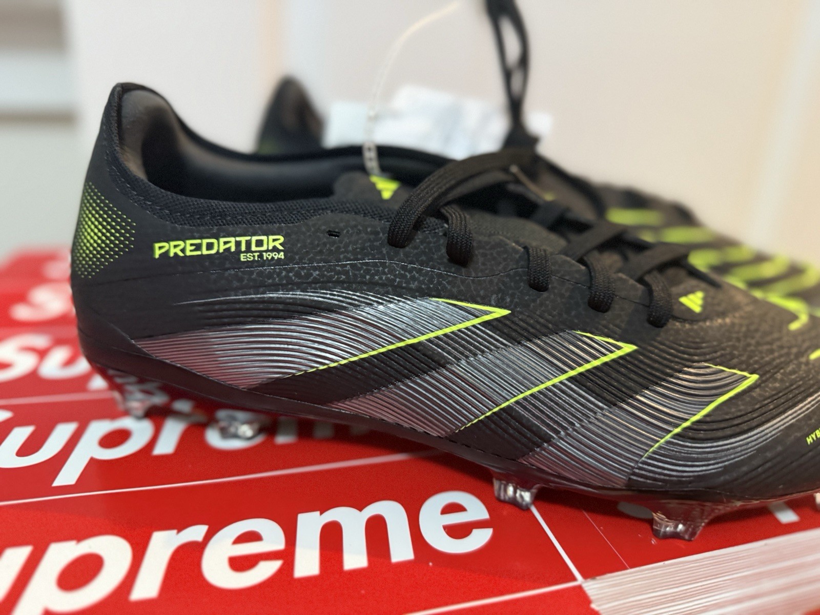 Adidas Predator Pro FG Electric Stealth Pack Soccer Cleats JI1197 Men’s Size 10