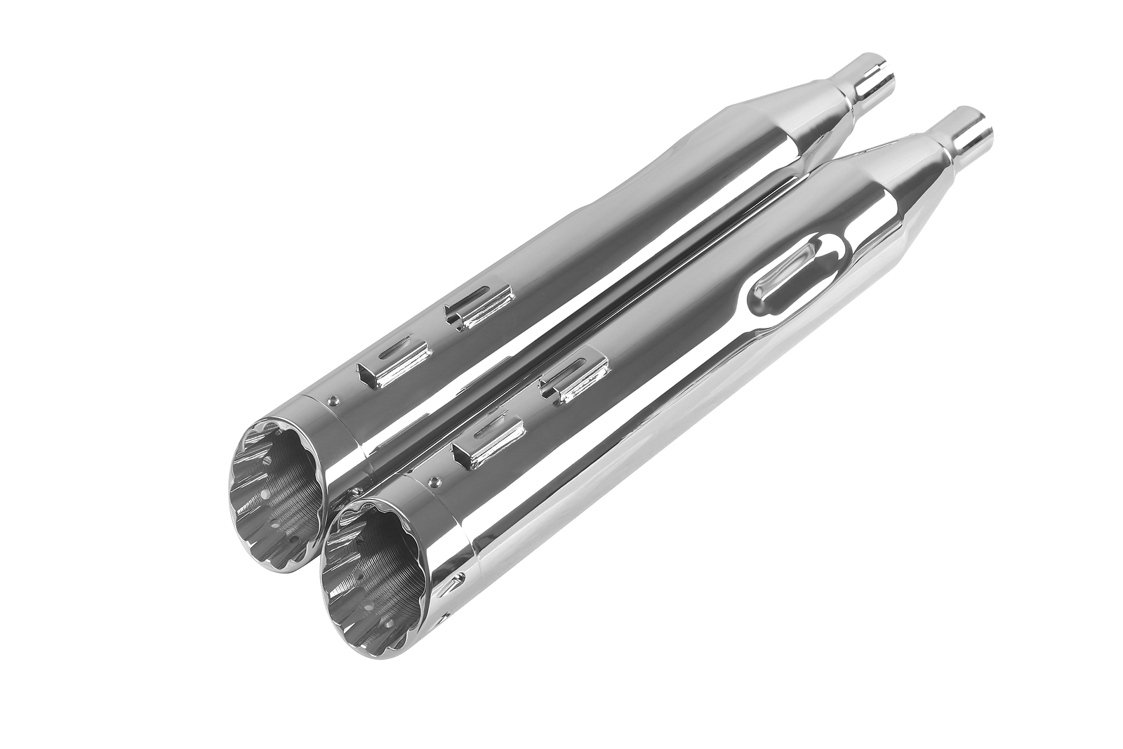 SHARKROAD 4.5 Mufflers For Harley 95-16 Touring Road Glide Exhaust, Deep Tone