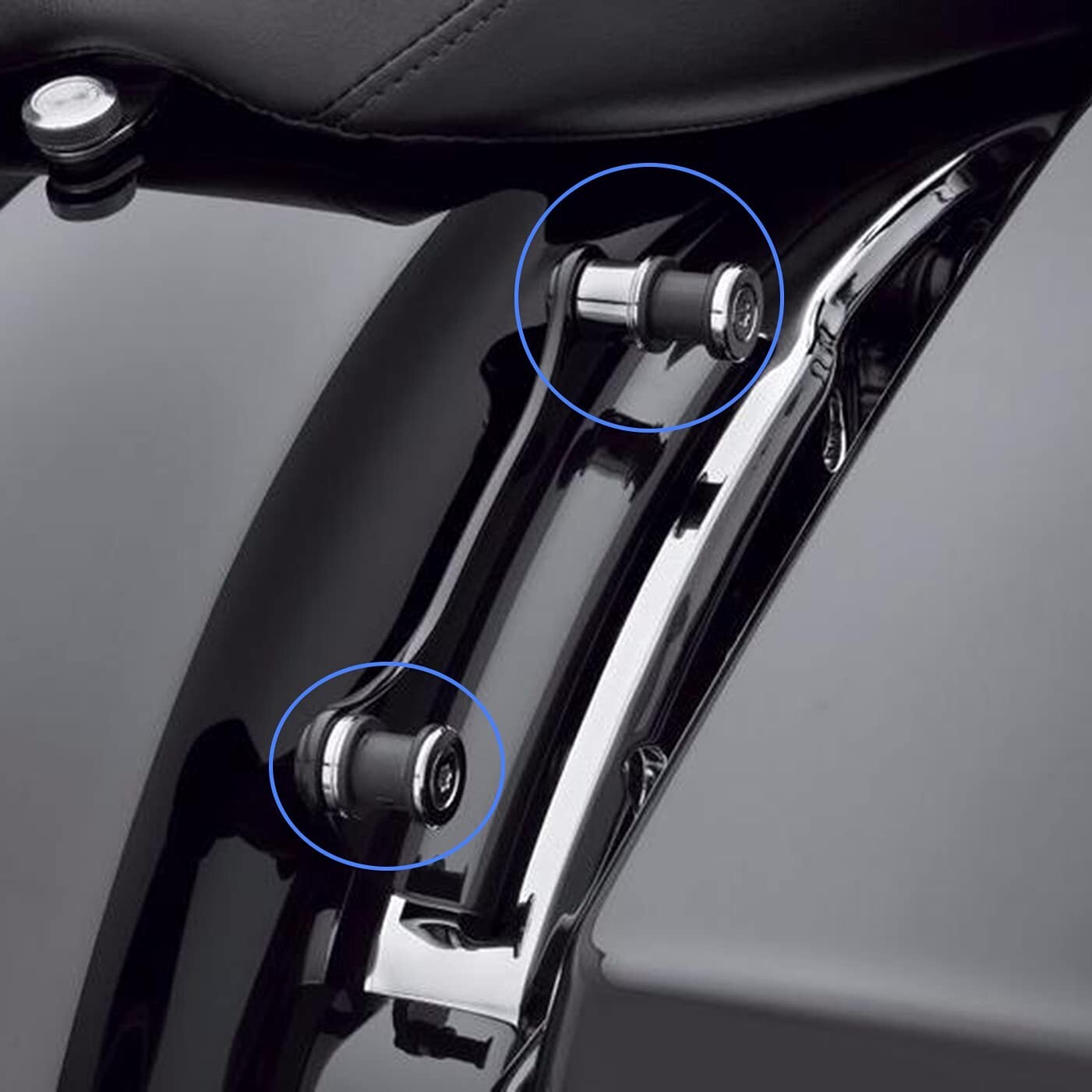 Quick Release Sissy Bar Luggage Rack Docking Hardware Kit for Harley Touring 09+