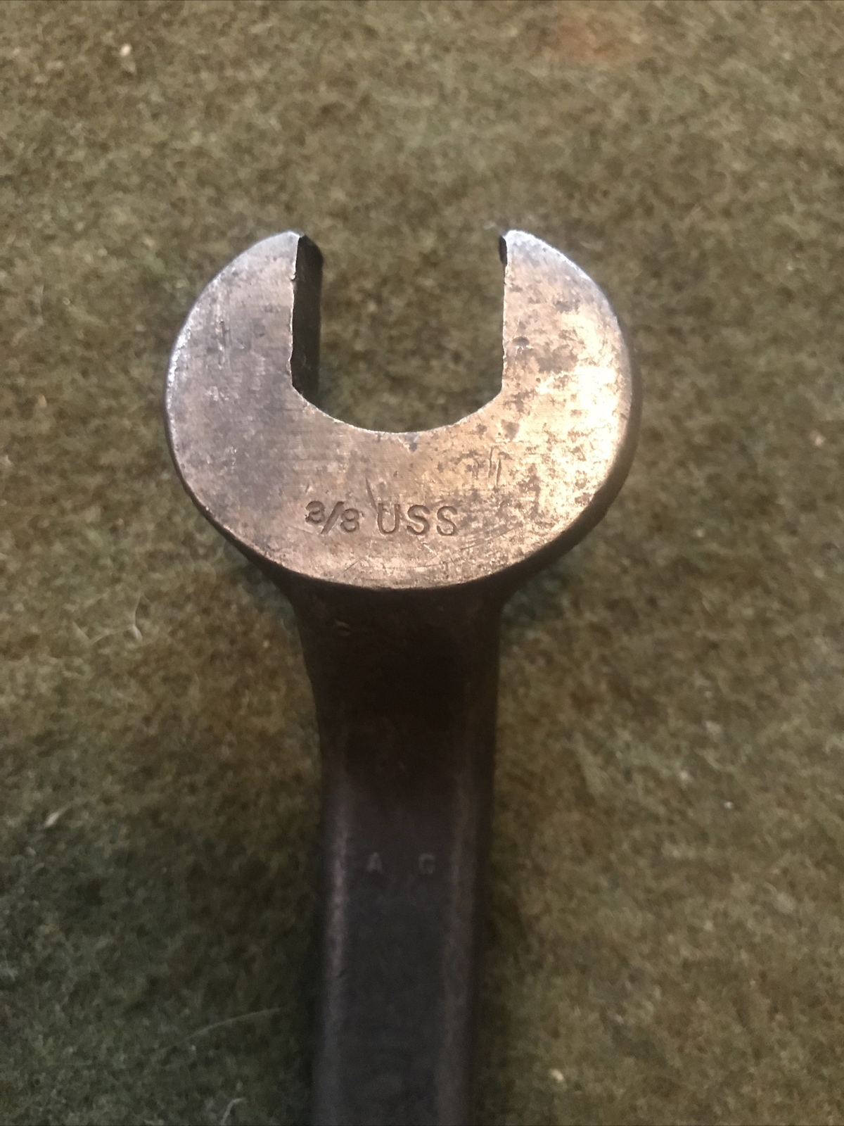 Antique Bonnet Tools Small Spud Wrench Rare 3/8 Vintage Wrench Shield Logo 🇺🇸