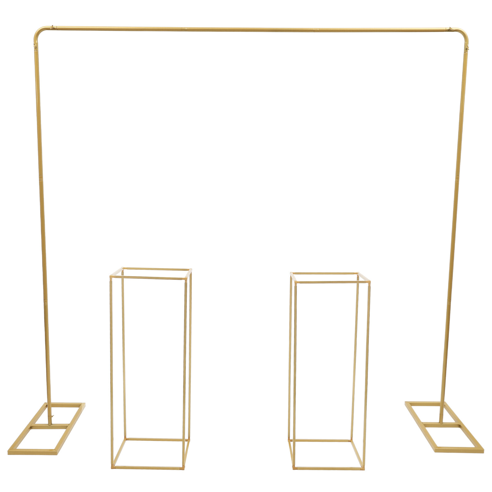 Modern Gold Metal Wedding Backdrop Stand Balloon Stand with Flower Stands