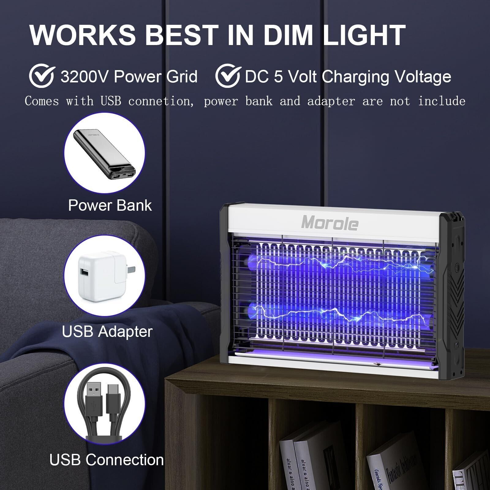 Lamp Insect Killer Mosquito Zapper Bug Pest Fly Trap Electric Indoor Light Lawn