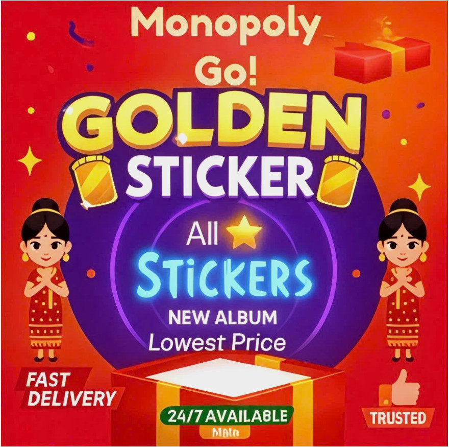 (GOLD 1-6⭐) Monopoly Stickers Go | Partner Avaiable⚡CHEAPEST PRICES🔥 24/7