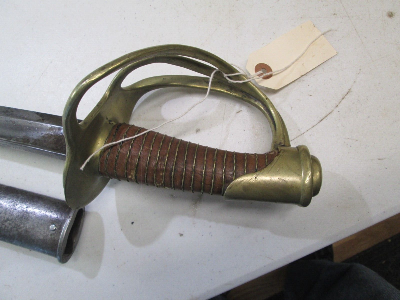 FRENCH HEAVY CAVALRY SWORD WITH SCABBARD DATED 1822 MAKER COFEDERATE IMPORT? T45