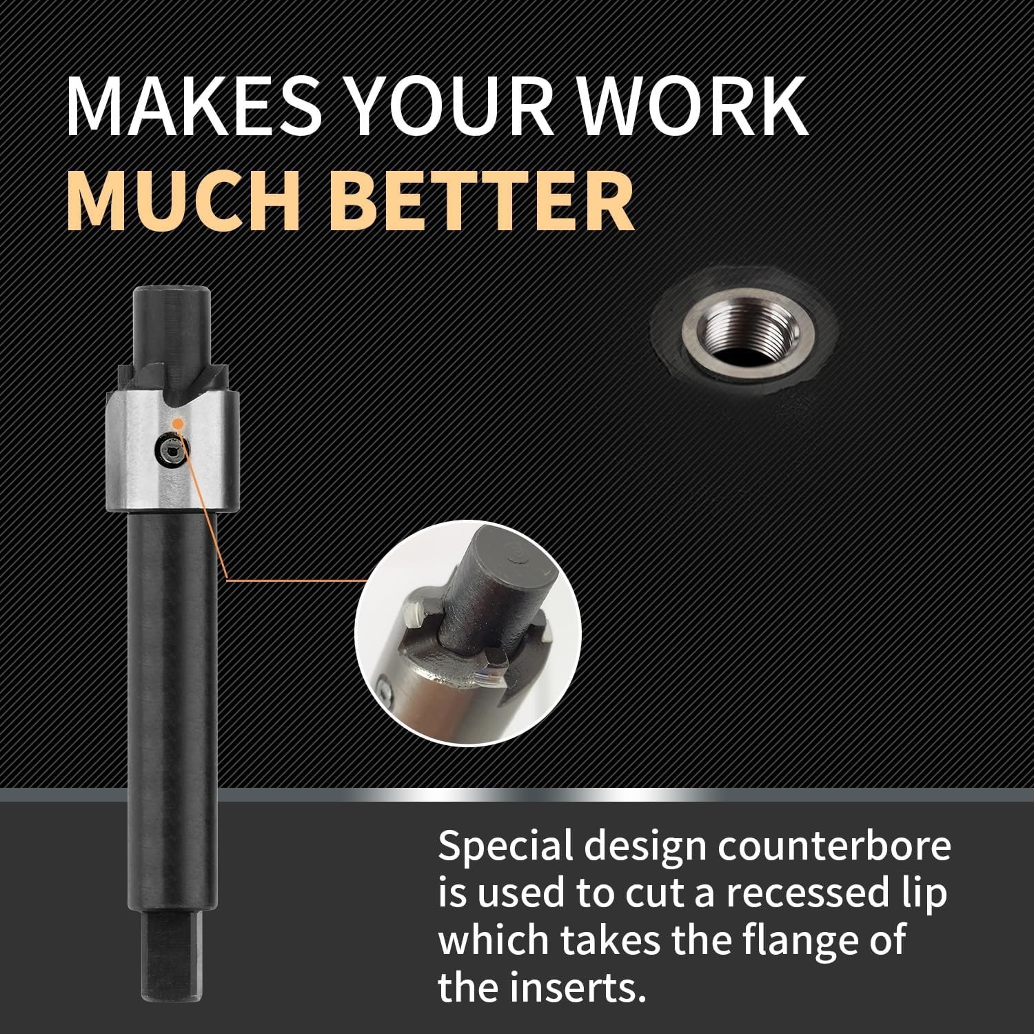 M8x1.25x11.7mmx10pcs Thread Repair Kit with 9.4mm Insert HSS Drill, Tap,