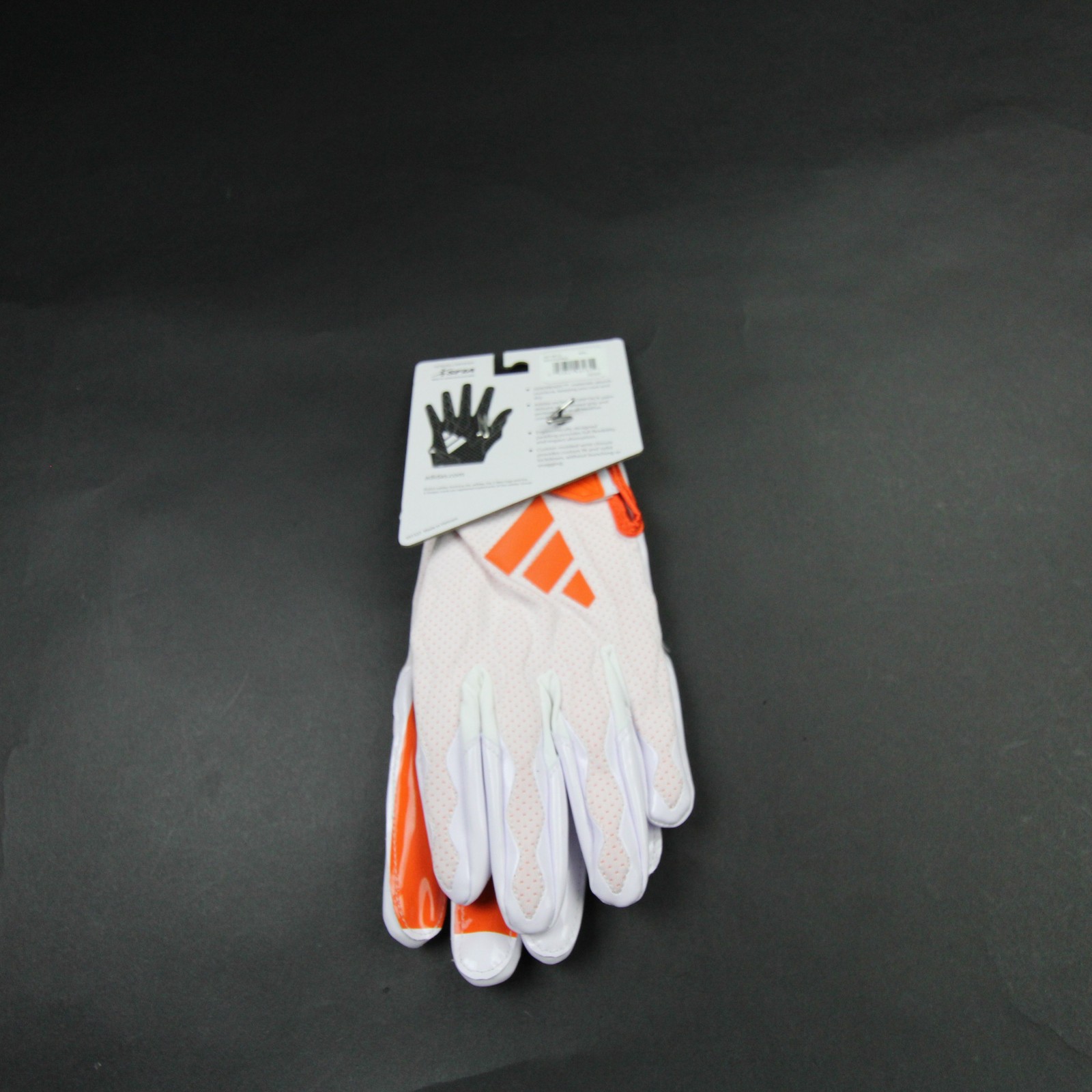 Miami Hurricanes adidas Freak Gloves - Receiver Men's White/Orange New