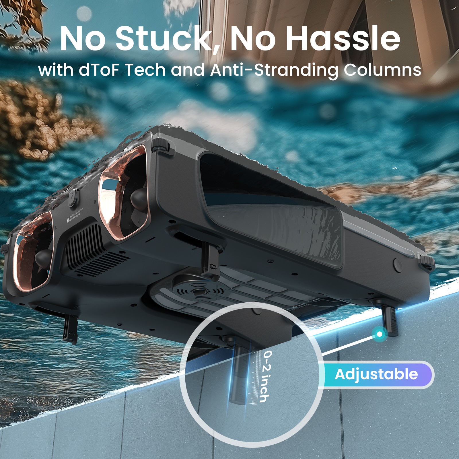 AIPER Eco Surfer S2 Robotic Pool Skimmer Automatic Surface Cleaner Solar Power