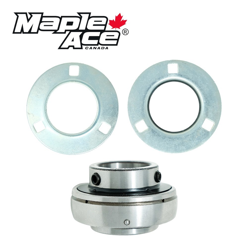 UCPF205-16 Pressed Steel Housing Round Flanged 3-Bolt with Insert Bearing 1"