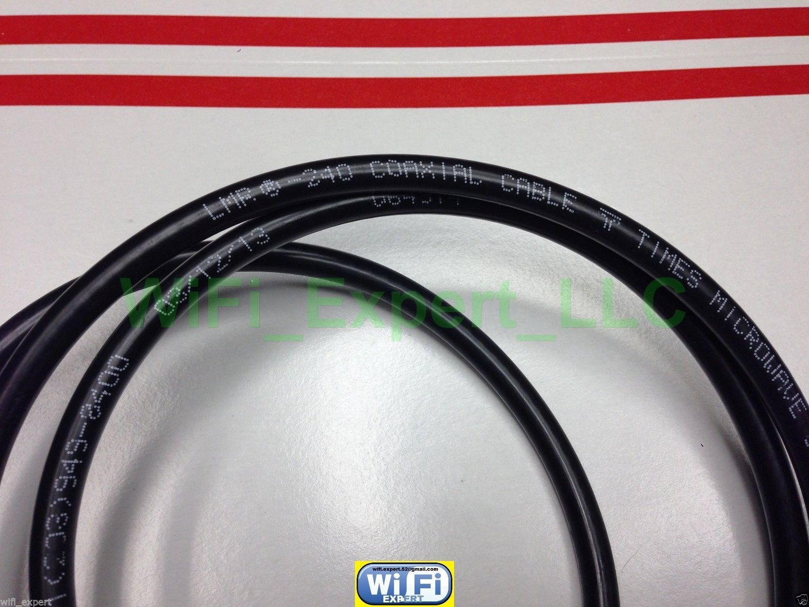 TIMES® LMR240 LOW LOSS COAX RF CABLE UHF PL259 MALE TO UHF MALE ANGLE USA LOT